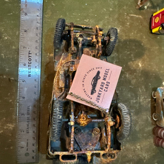 1942 Willy Army Jeep - Barn Find Cars - 1:18 DIECAST - Solido - Weathered