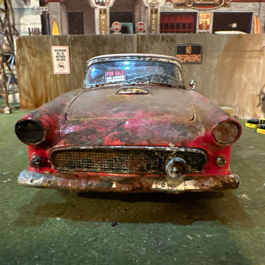 1955 Ford Thunderbird - Barn Find Cars - 1:18 DIECAST - Weathered