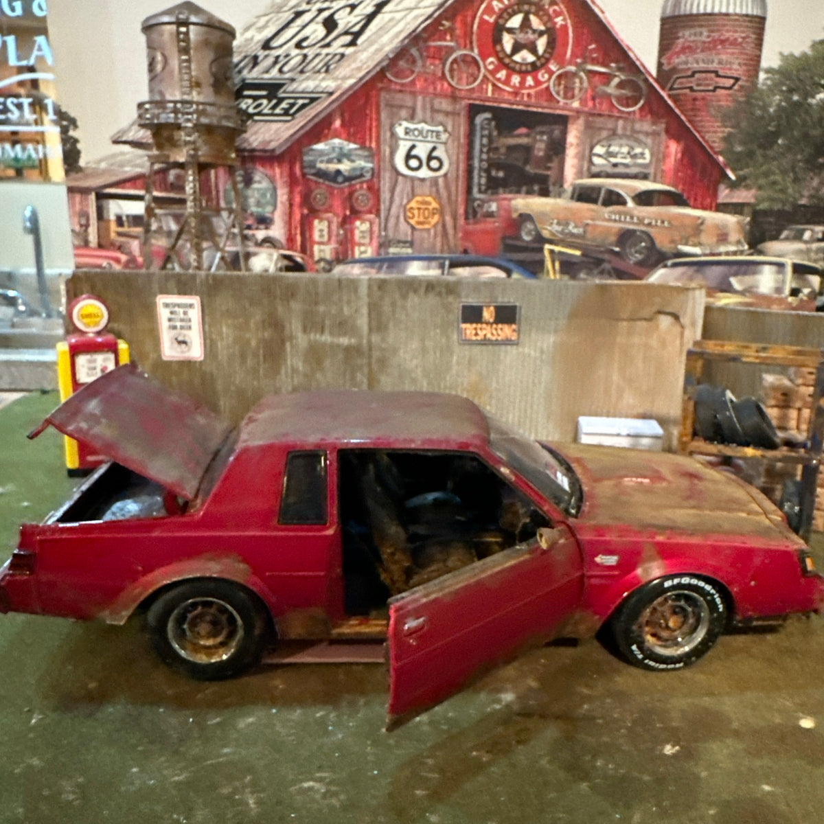1987 Buick Grand National - Barn Find Cars - 1:18 DIECAST - Weathered