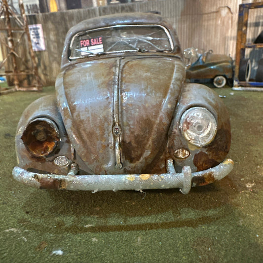 1955 Volkswagen VW Bug Beetle - Barn Find Cars - 1:18 DIECAST - Oval Window