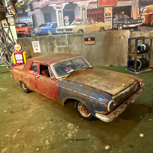 1963 Dodge 330 - Barn Find Cars - 1:18 DIECAST - weathered