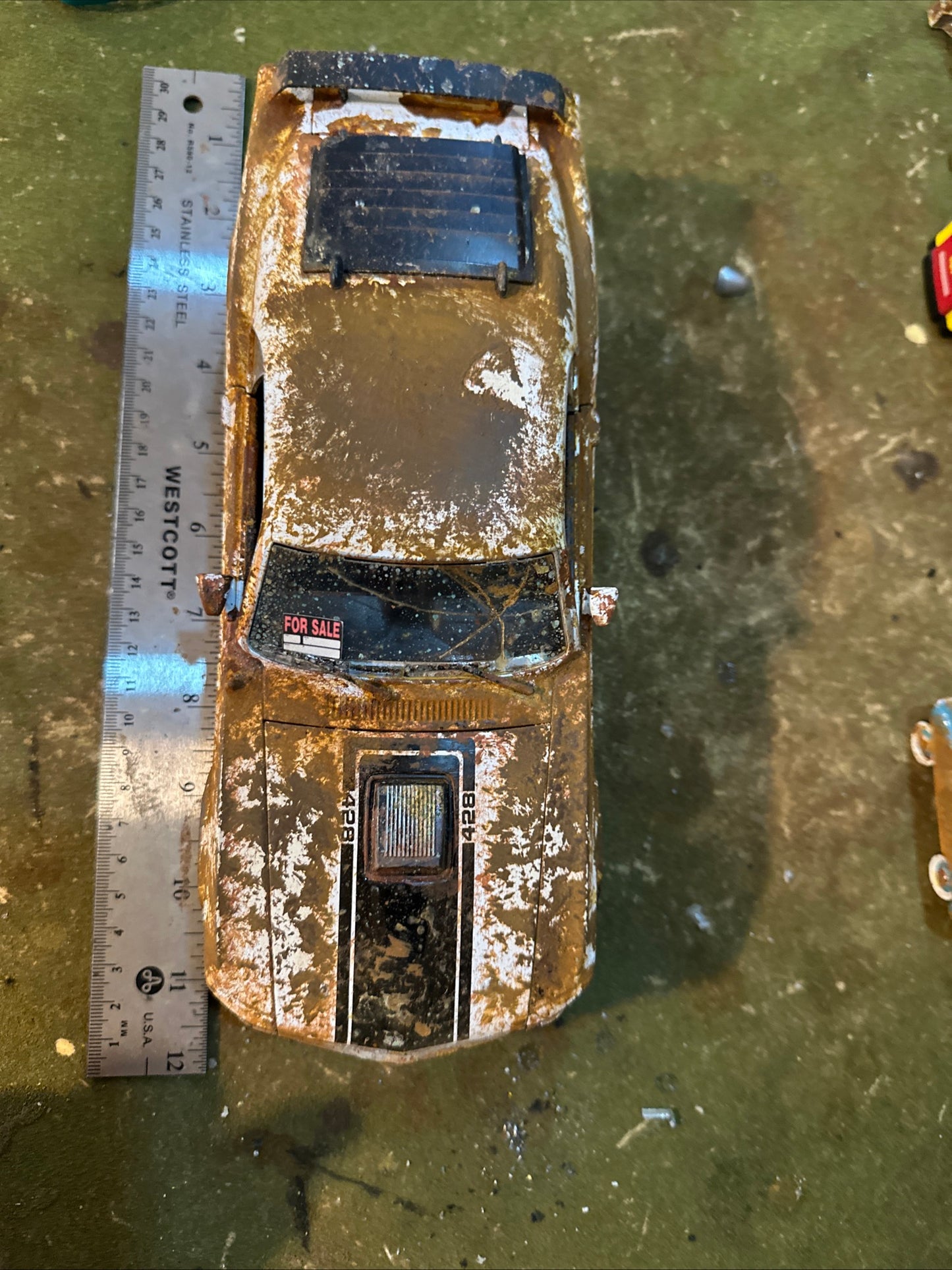 1970 Ford Mustang Mach 1 428 - Barn Find Cars - 1:18 DIECAST - Weathered