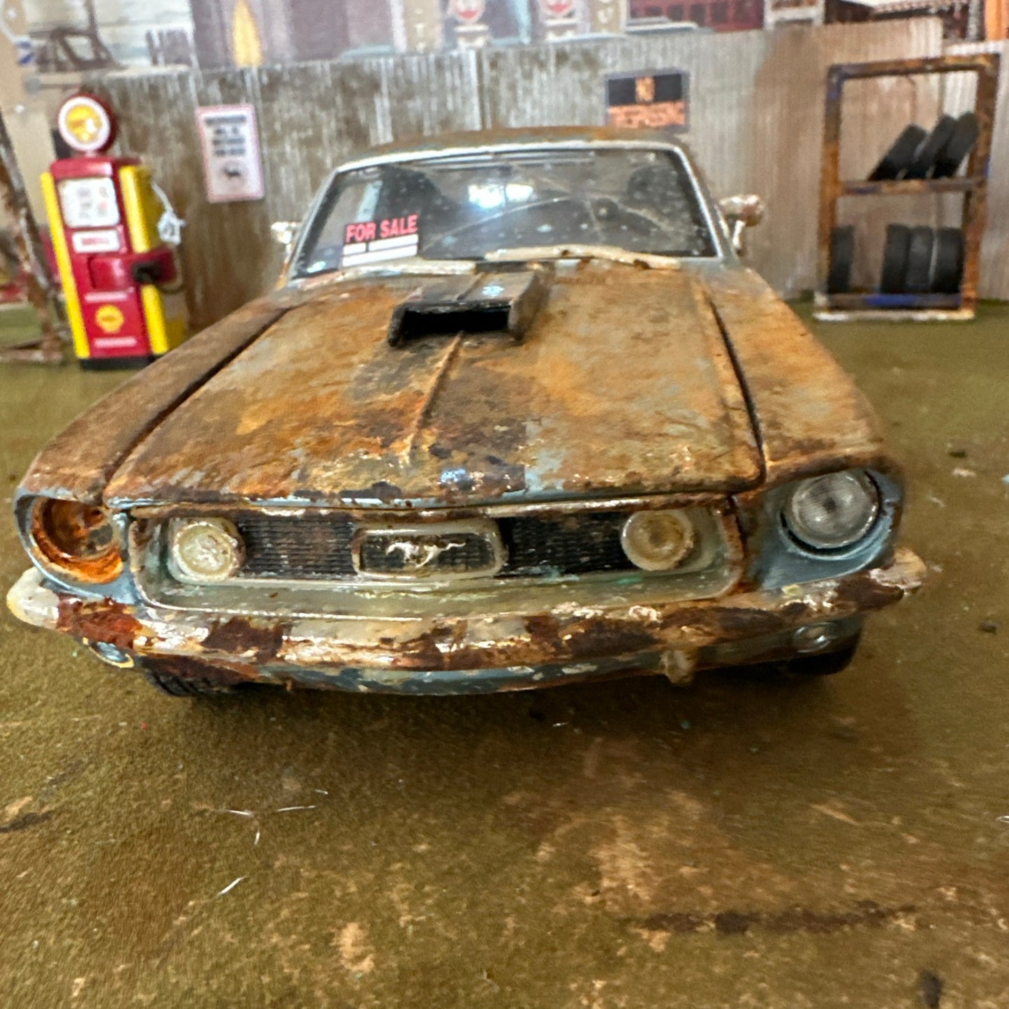 1968 Ford Mustang - Barn Find Cars - 1:18 DIECAST - Weathered