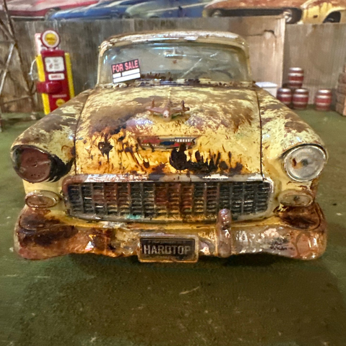 1955 Chevrolet Bel Air - Barn Find Cars - 1:18 DIECAST - Weathered