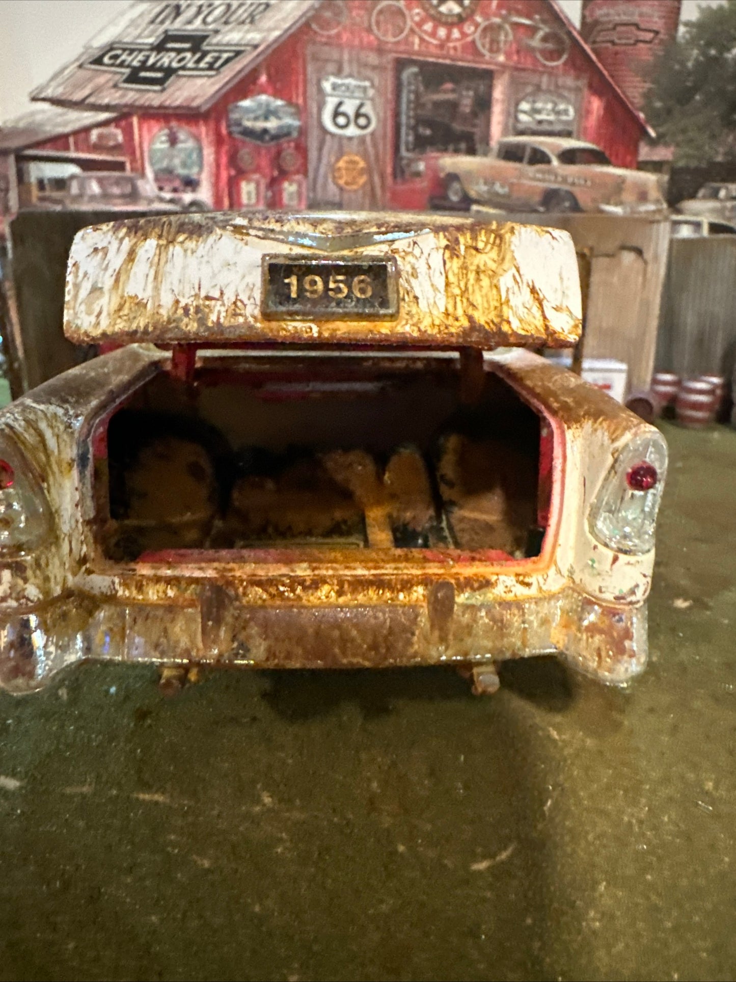 1956 Chevy Bel Air Hardtop - Barn Find Cars - 1:18 DIECAST - Weathered