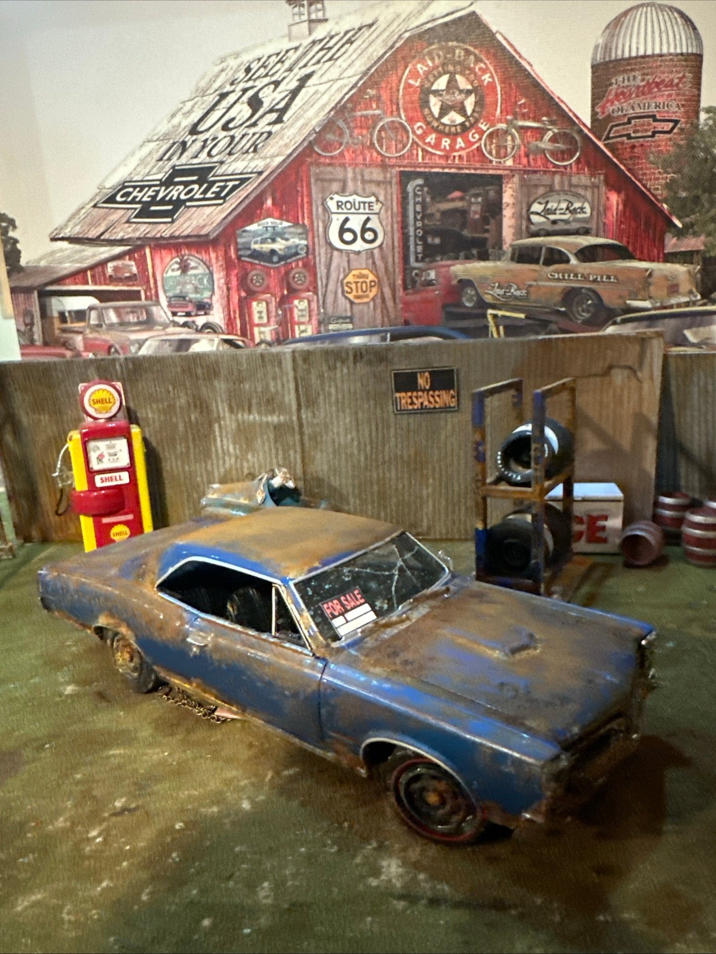 1966 Pontiac GTO - Barn Find Cars - 1:24 DIECAST - Weathered