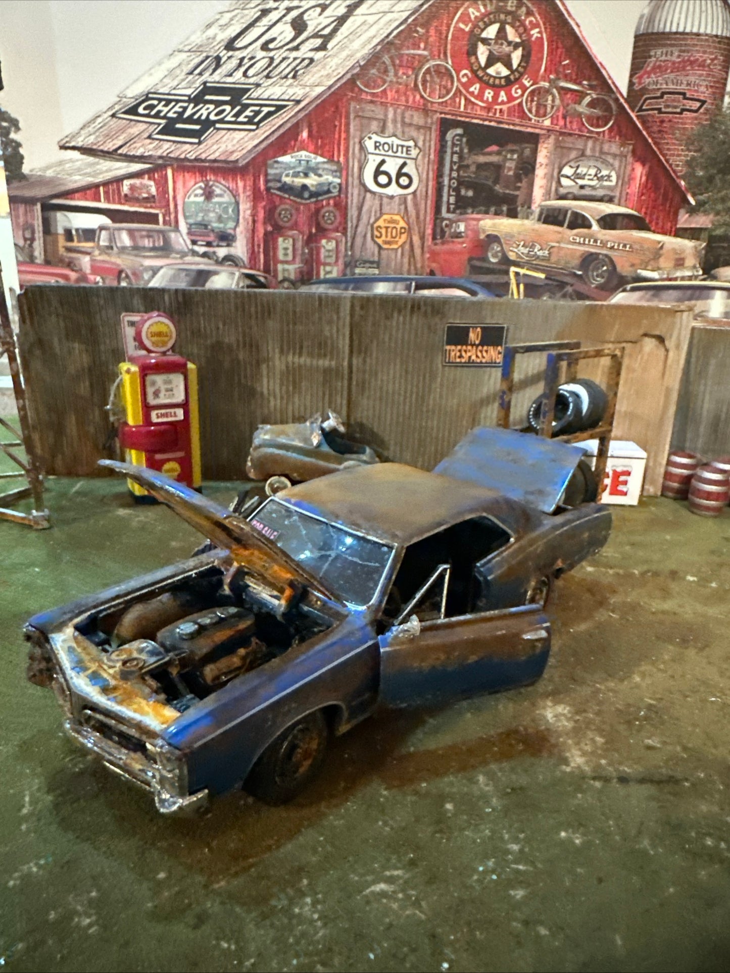1966 Pontiac GTO - Barn Find Cars - 1:24 DIECAST - Weathered