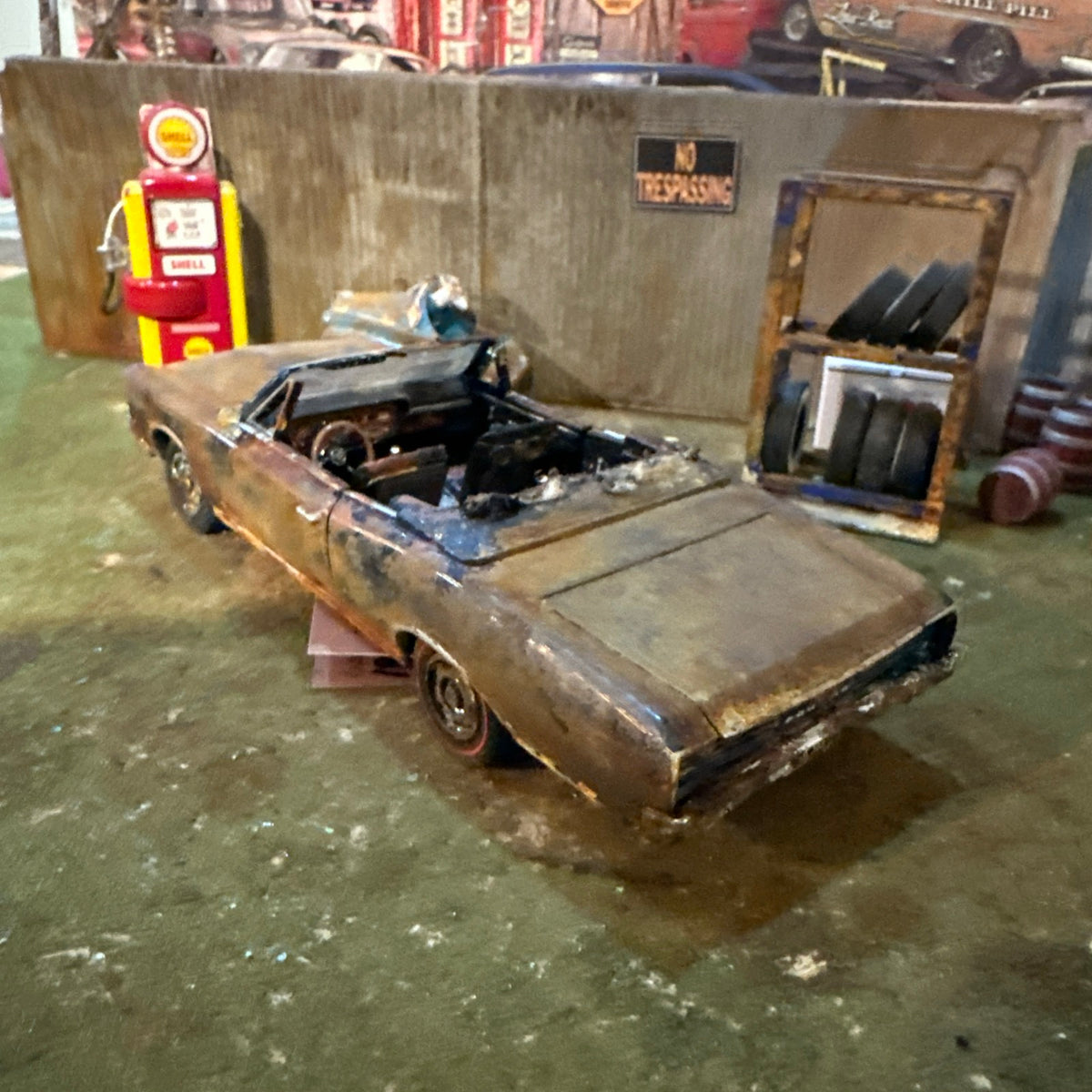1966 Pontiac GTO - Barn Find Cars - 1:24 DIECAST - Rusted