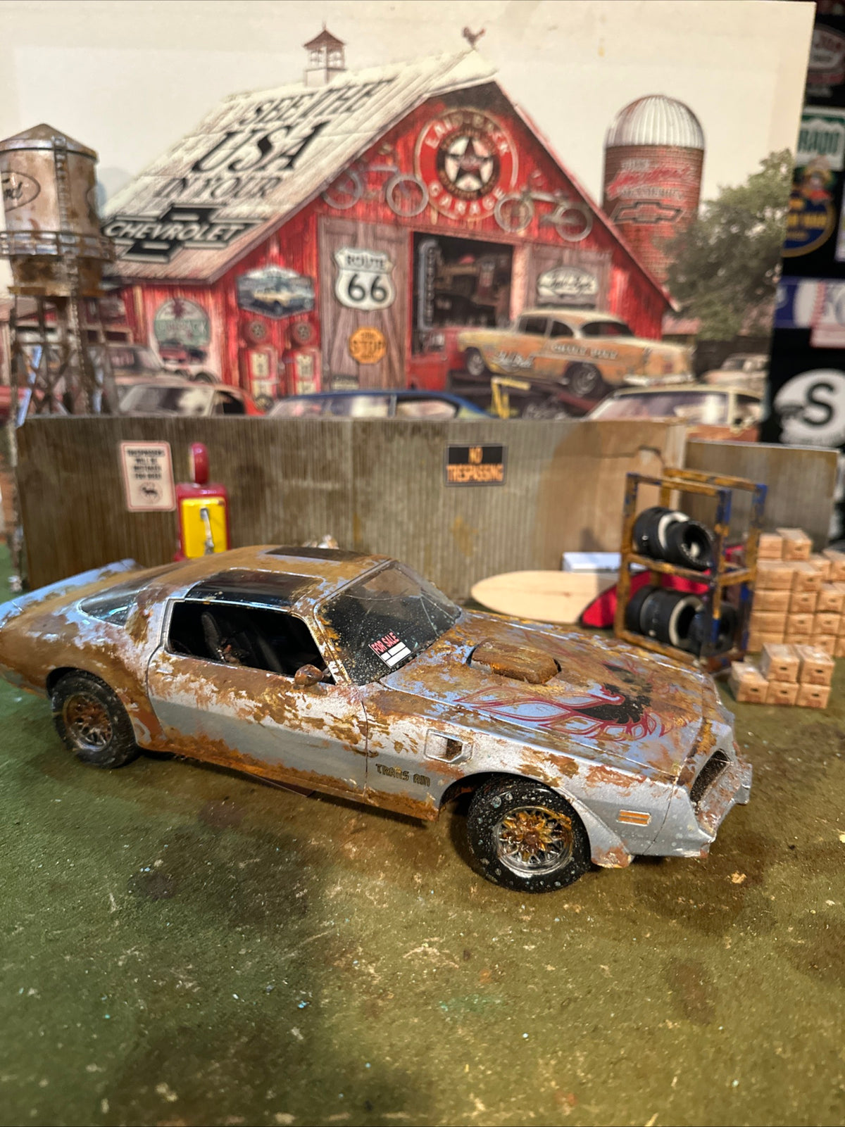 1978 Pontiac T/A - Barn Find Cars - 1:18 DIECAST - Weathered