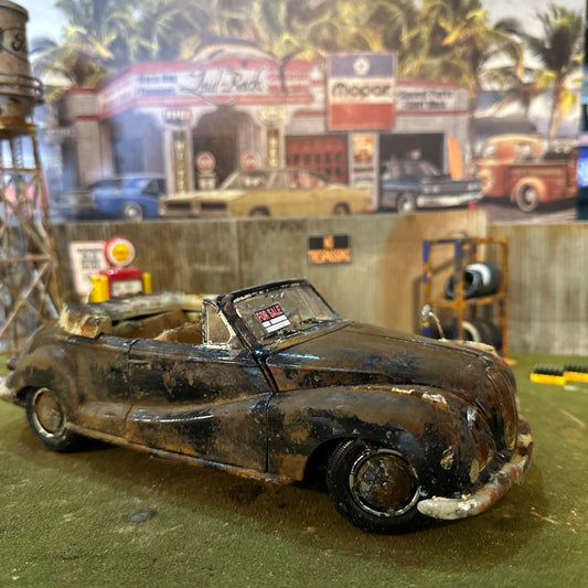 1955 BMW 502 - Barn Find Cars - 1:18 DIECAST - Weathered