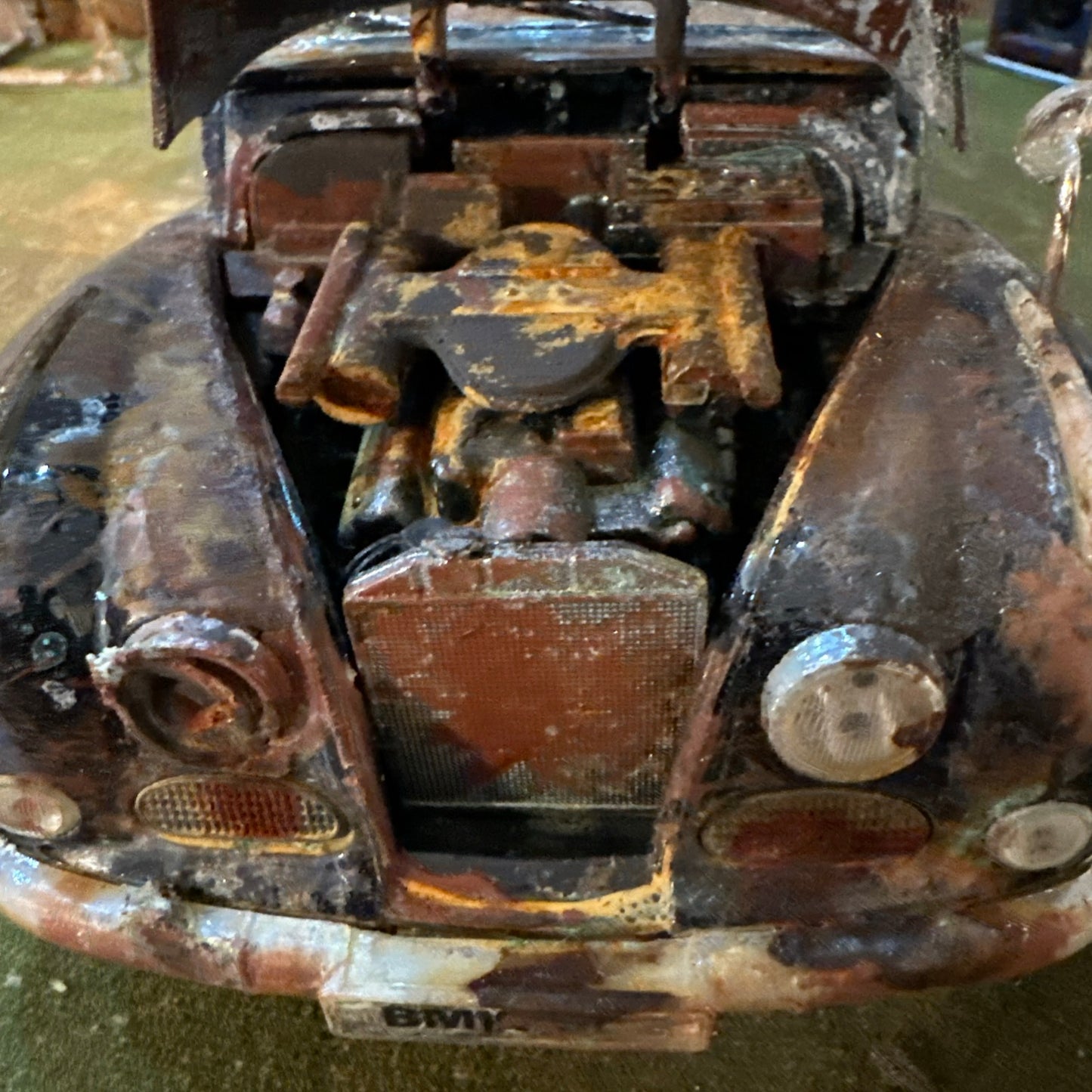 1955 BMW 502 - Barn Find Cars - 1:18 DIECAST - Weathered