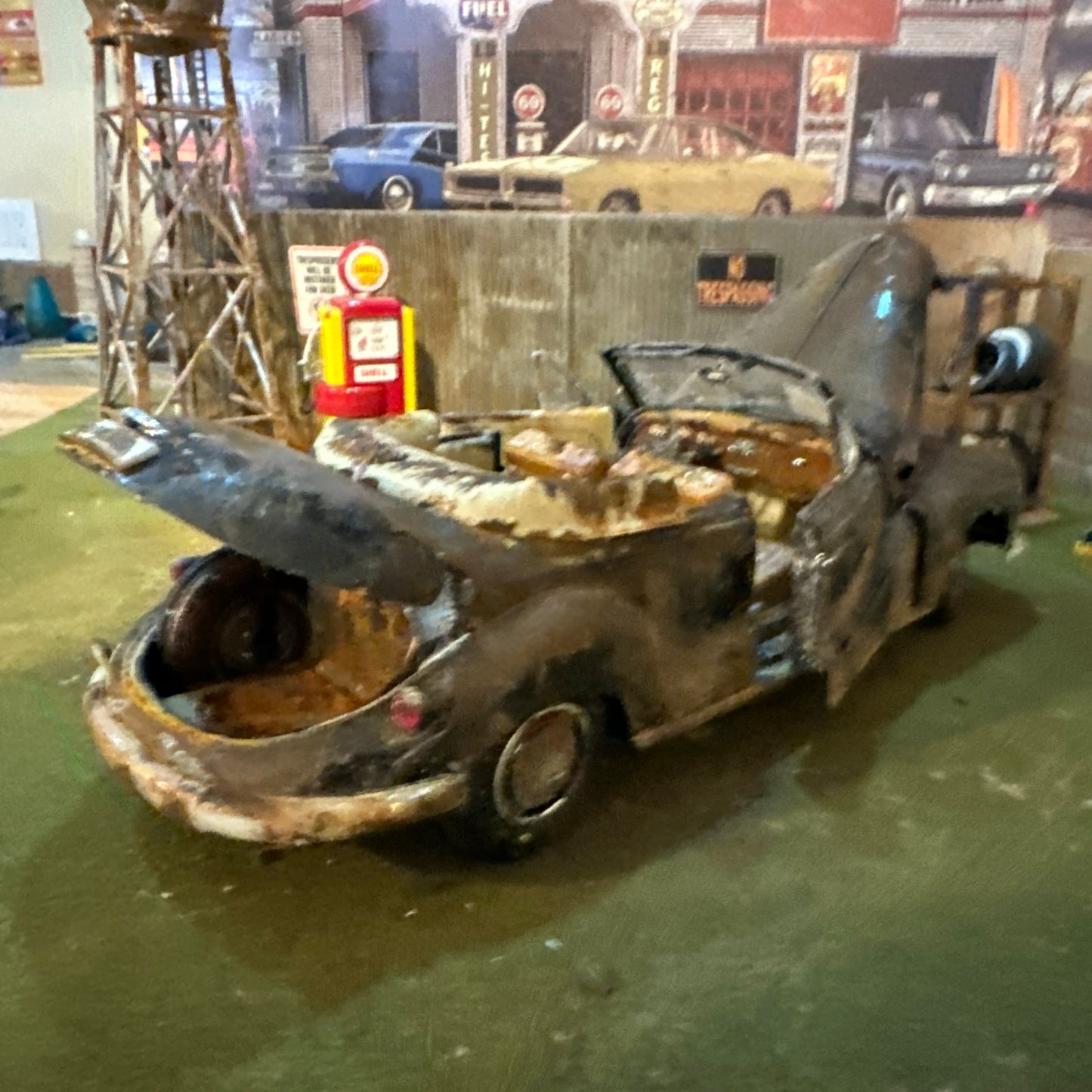 1955 BMW 502 - Barn Find Cars - 1:18 DIECAST - Weathered