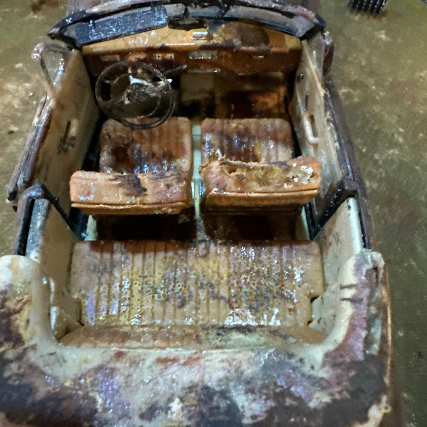 1955 BMW 502 - Barn Find Cars - 1:18 DIECAST - Weathered