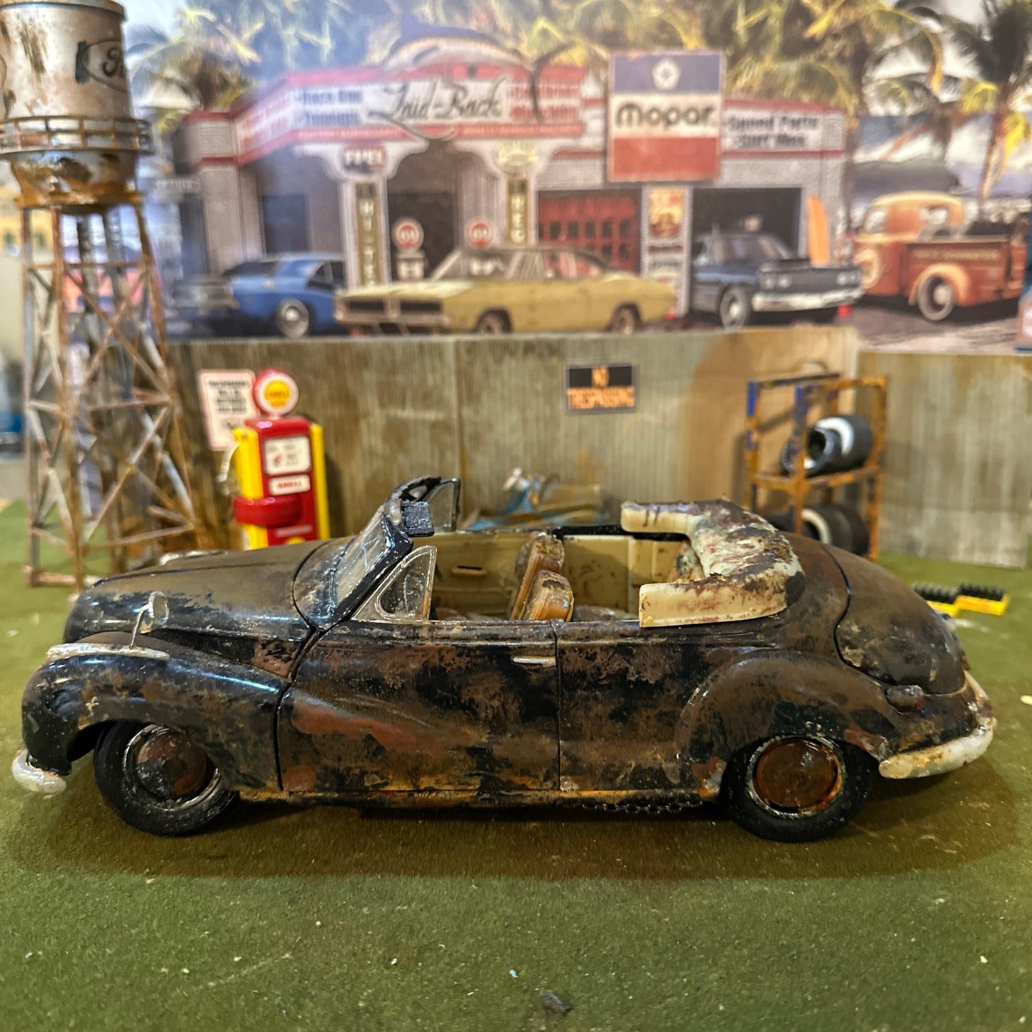 1955 BMW 502 - Barn Find Cars - 1:18 DIECAST - Weathered