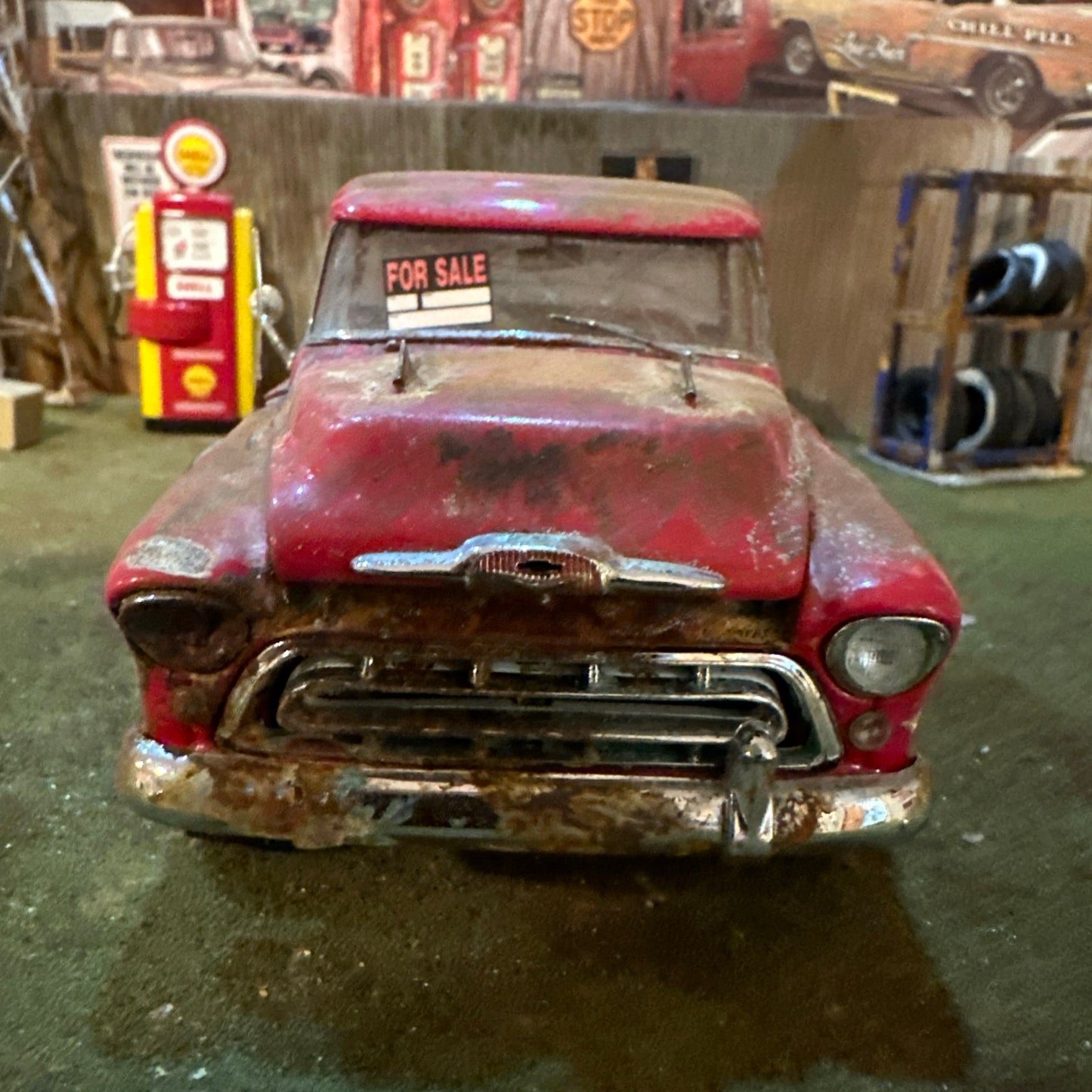 1957 Chevrolet Cameo Pickup Truck - Barn Find Cars - 1:24 DIECAST - Danbury Mint