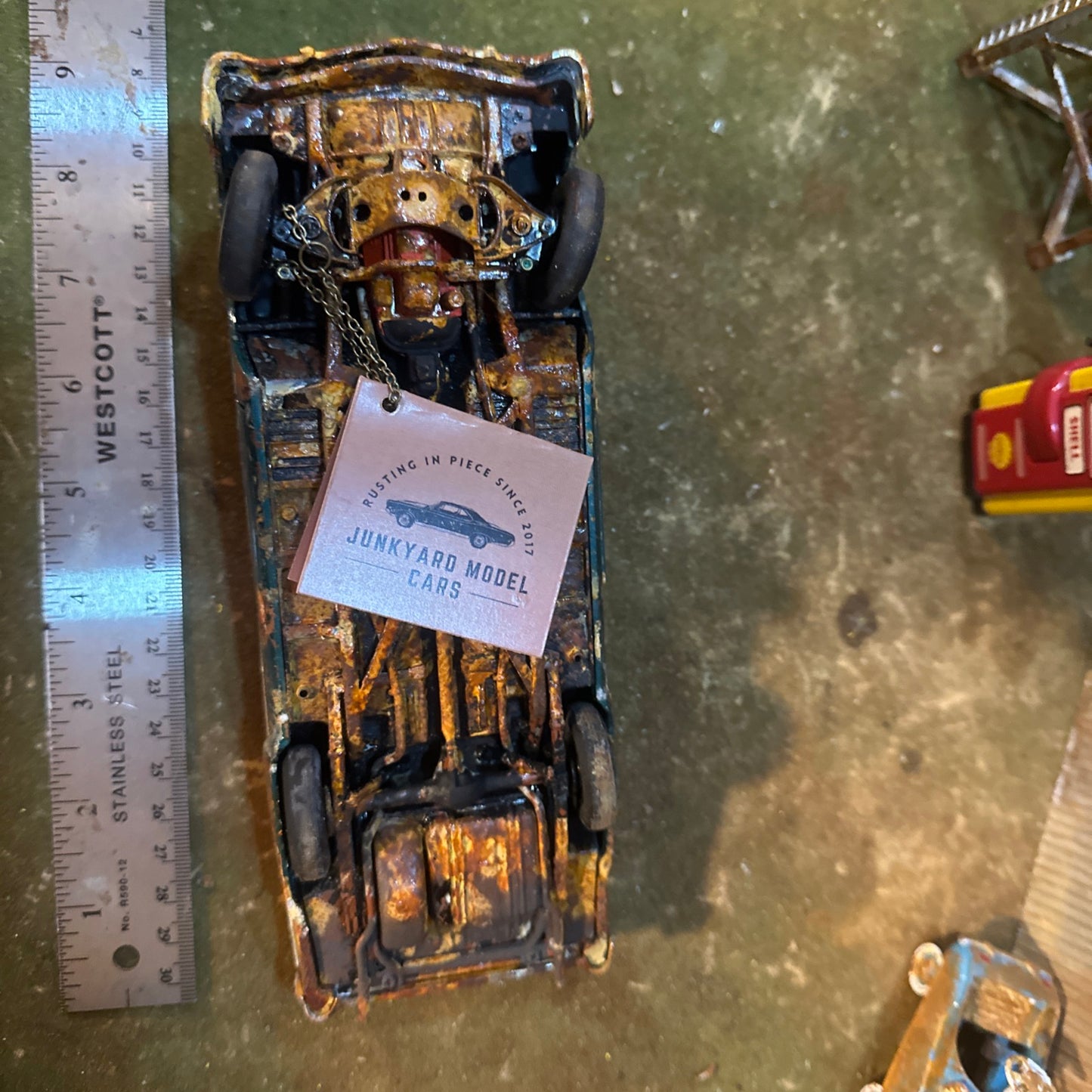 1956 Chevrolet Convertible - Barn Find Cars - 1:24 DIECAST - Franklin Mint - Weathered