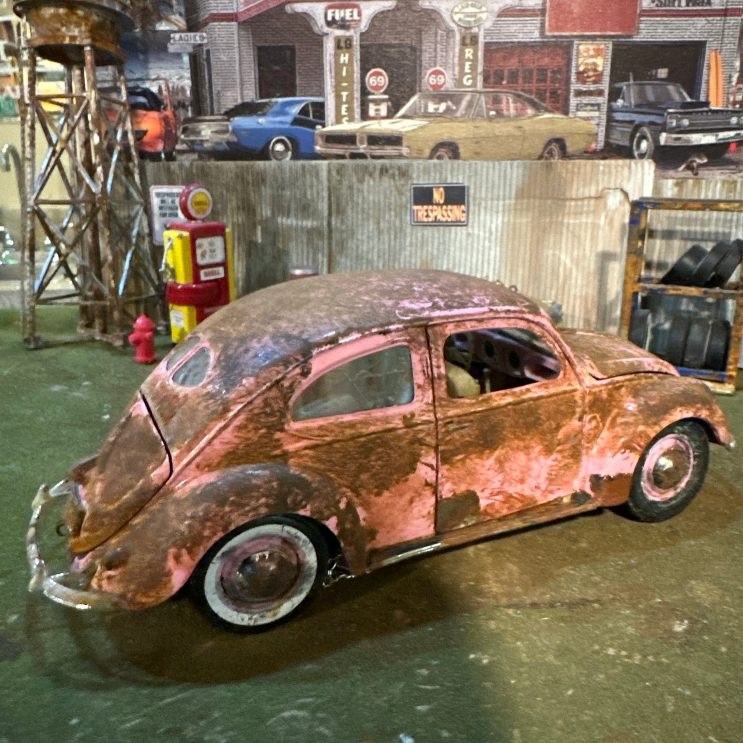 1951 Volkswagen Beetle split window - Barn Find Cars - 1:18 DIECAST