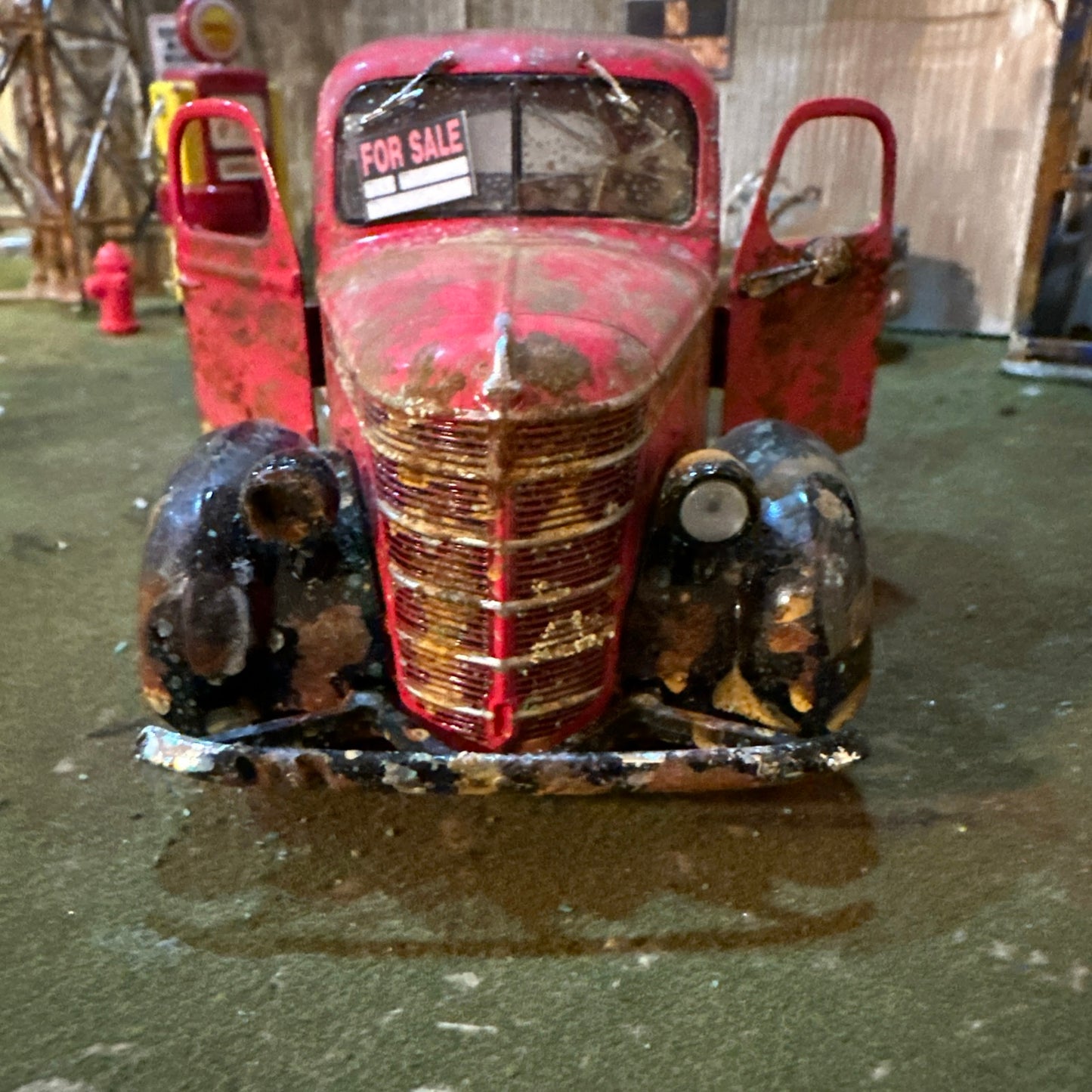 1938 International Harvester Pickup Truck - Barn Find Cars - 1:25 DIECAST - Weathered