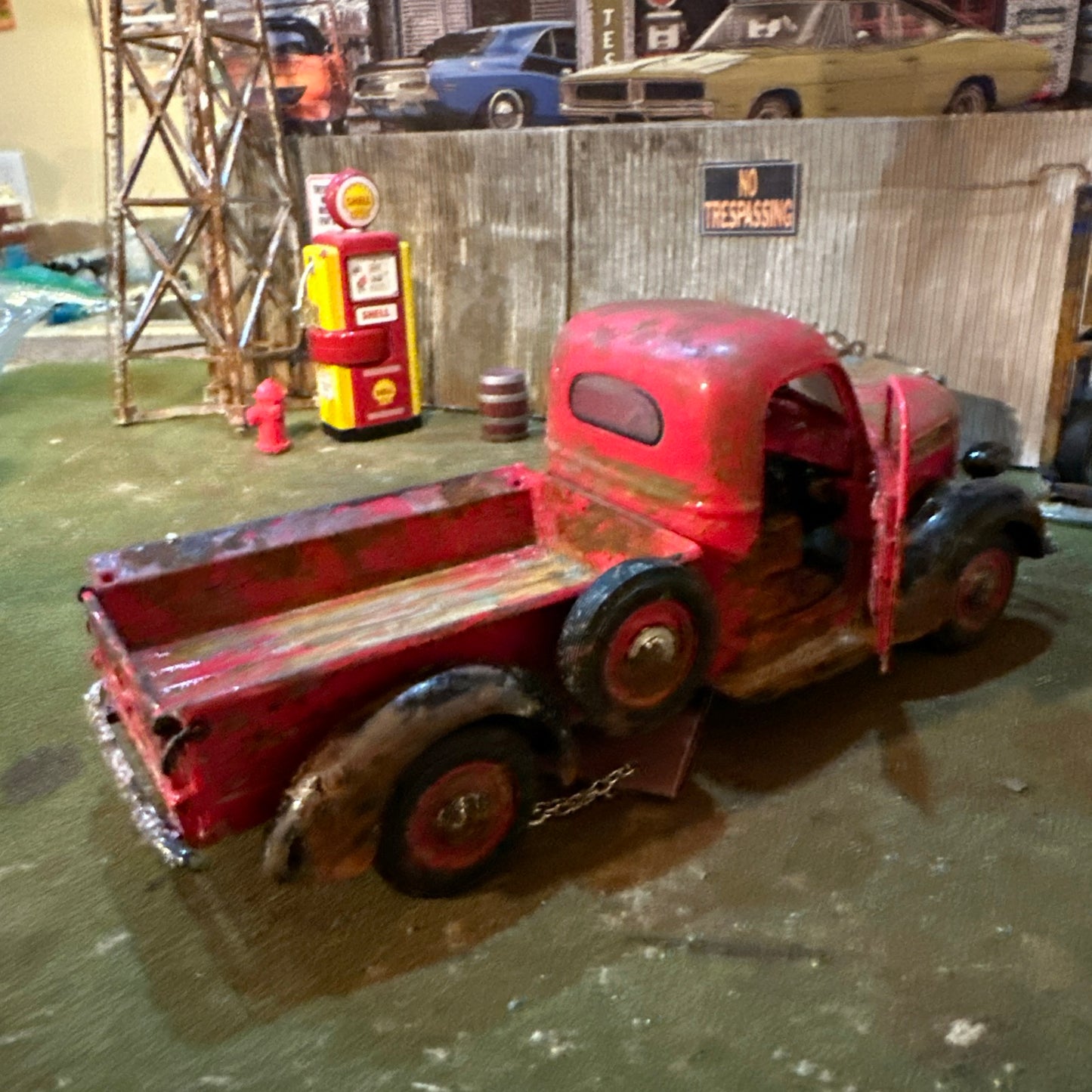 1938 International Harvester Pickup Truck - Barn Find Cars - 1:25 DIECAST - Weathered