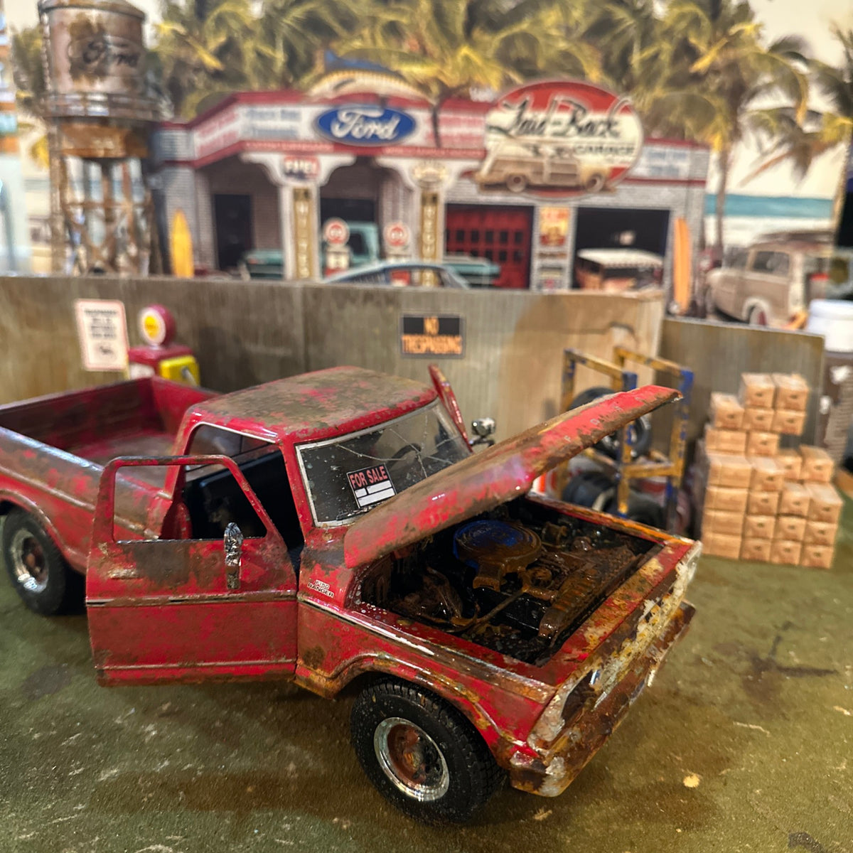 1979 Ford F150 pickup Truck - Barn Find Cars - 1:18 DIECAST - Weathered