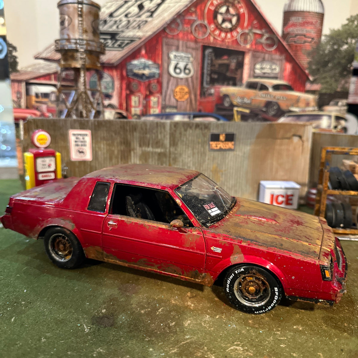 1987 Buick Grand National - Barn Find Cars - 1:18 DIECAST - Weathered