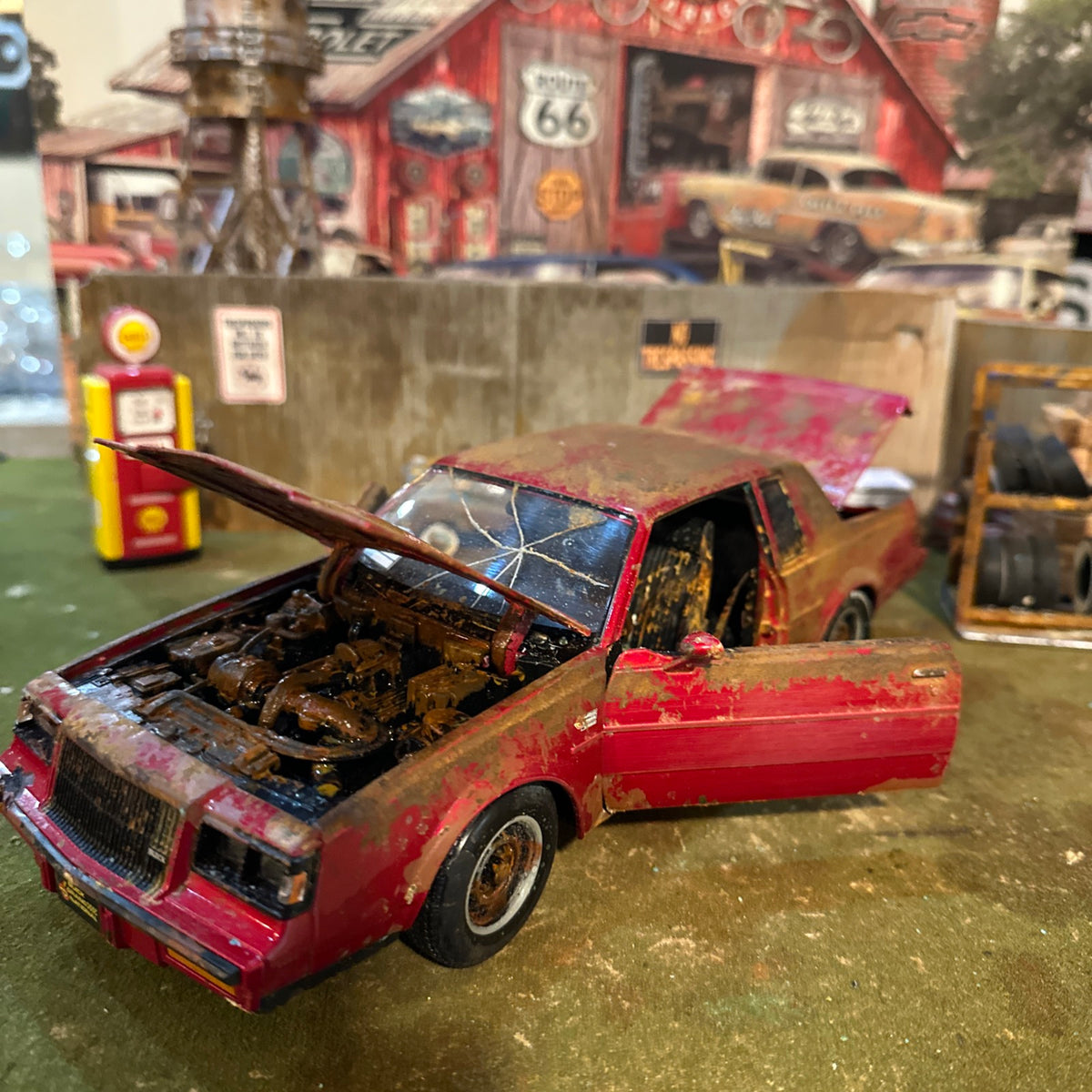 1987 Buick Grand National - Barn Find Cars - 1:18 DIECAST - Weathered