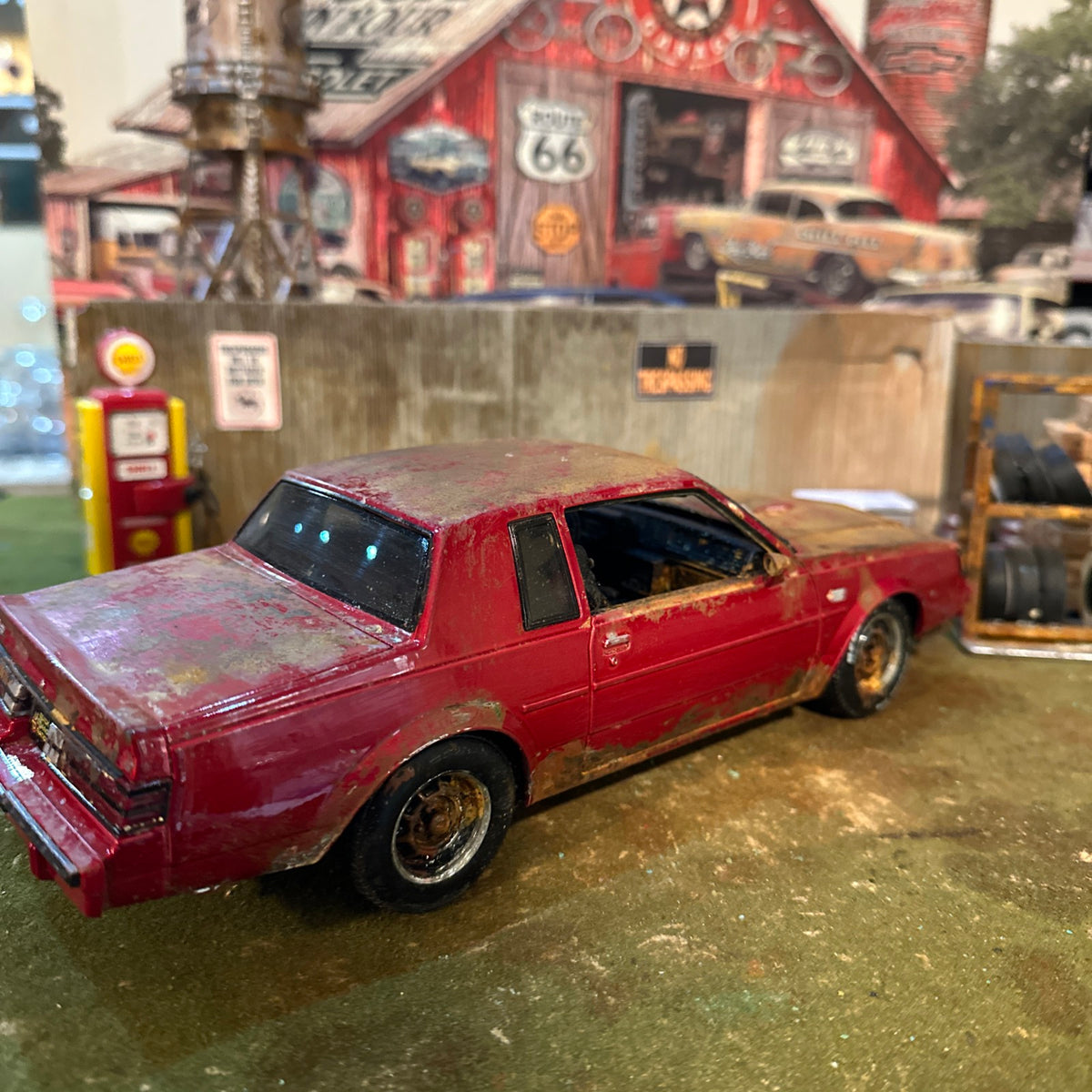 1987 Buick Grand National - Barn Find Cars - 1:18 DIECAST - Weathered