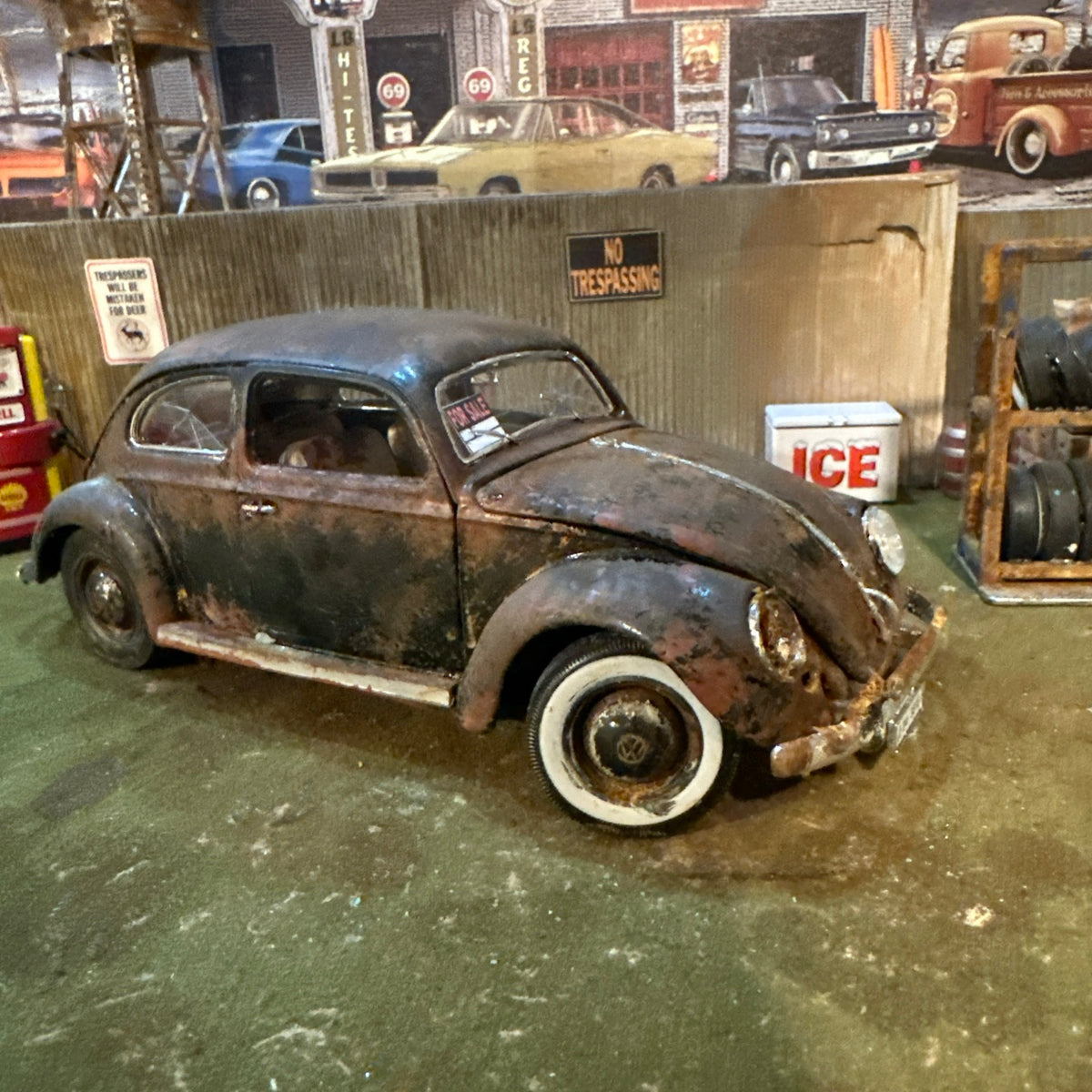 1955 VW Bug - Barn Find Cars - 1:18 DIECAST - Westhered