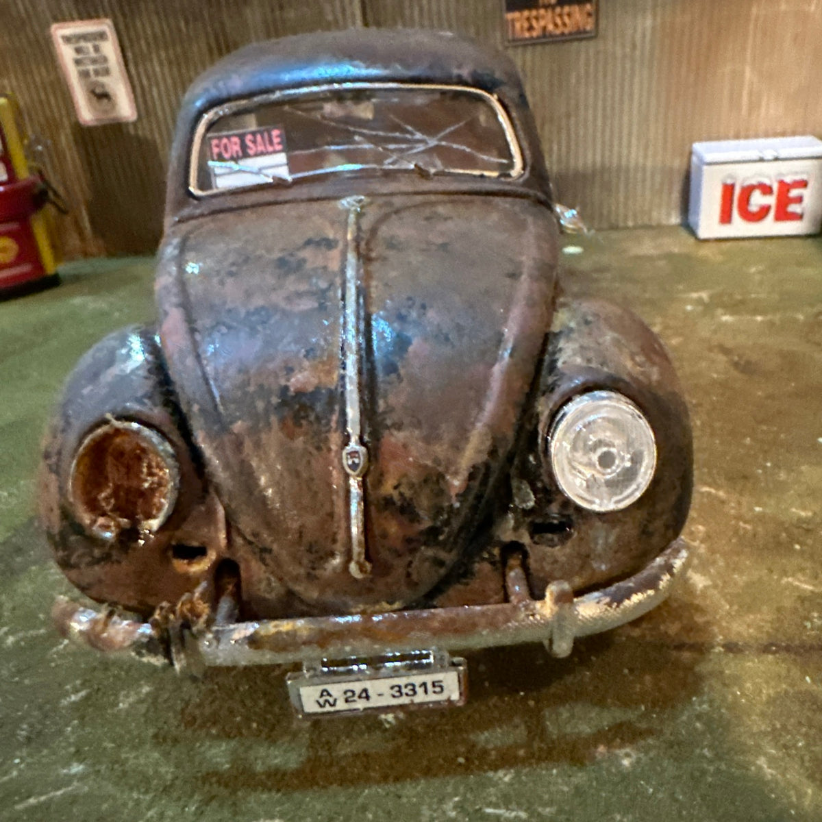1955 VW Bug - Barn Find Cars - 1:18 DIECAST - Westhered